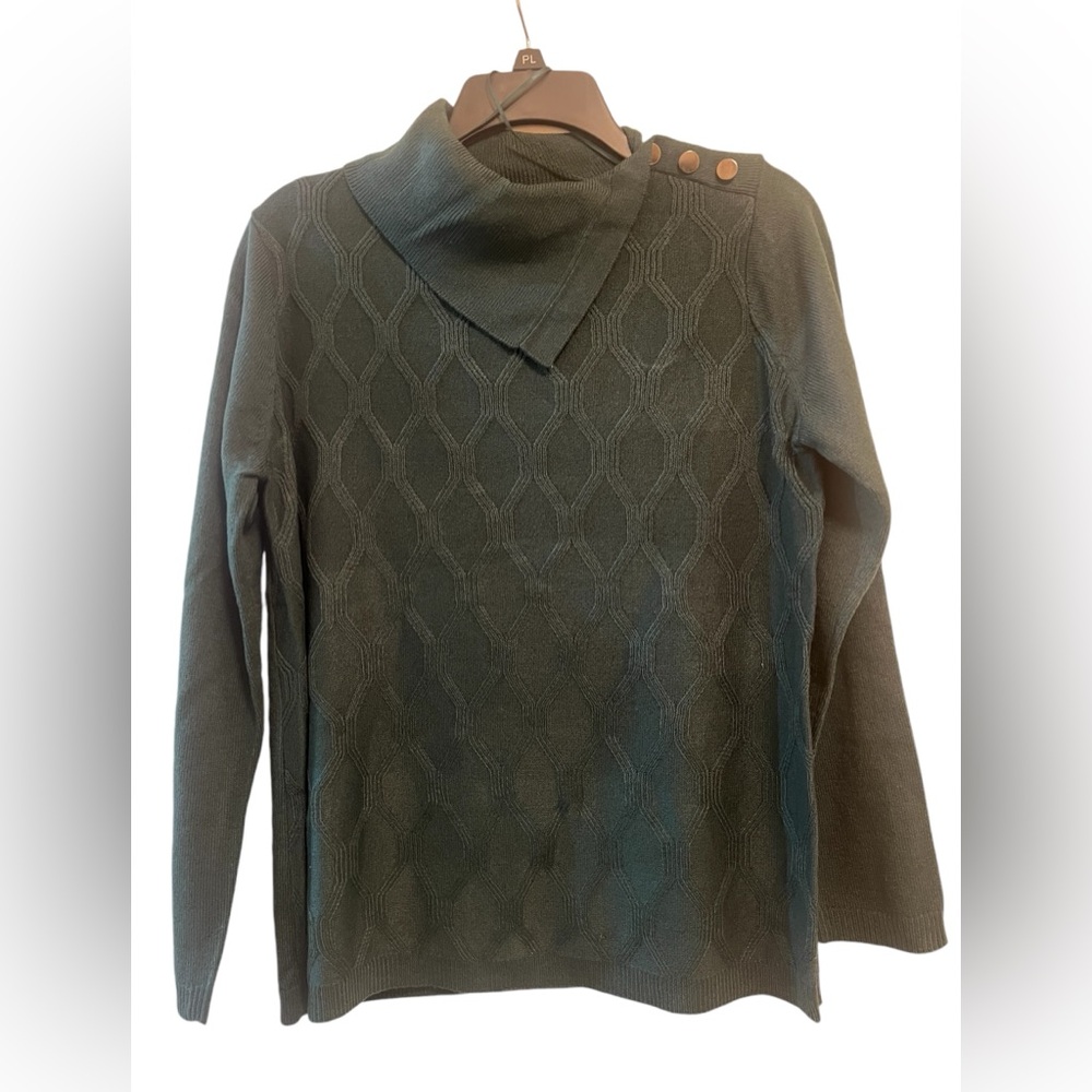Napa Valley Spruce green Long Sleeve Sweater knit